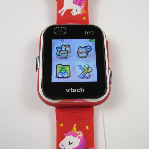 VTech KidiZoom DX2 Kids SmartWatch RARE Red Unicorn Band Working Touch Screen - Picture 13 of 16